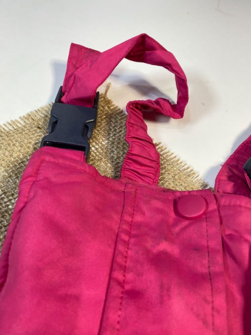 ایراد دار _ شلوار گرم نوزادی دخترانه شلوار دو بنده سرخابی رنگ  - 12 تا 18 ماه