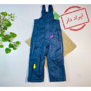 ایراد دار _ شلوار گرم پسرانه شلوار دو بنده سورمه ای رنگ  - 2 تا 4 سال