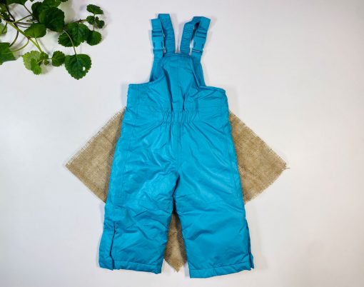 ایراد دار _ شلوار گرم نوزادی پسرانه شلوار گرم دو بنده آبی رنگ - 12 ماه