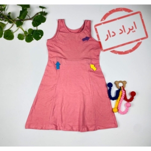 ایراد دار _ بلوز دامنی دخترانه برند pepperts طرح ساده تاپ دخترونه صورتی کمرنگ  - 8 تا 9 سال