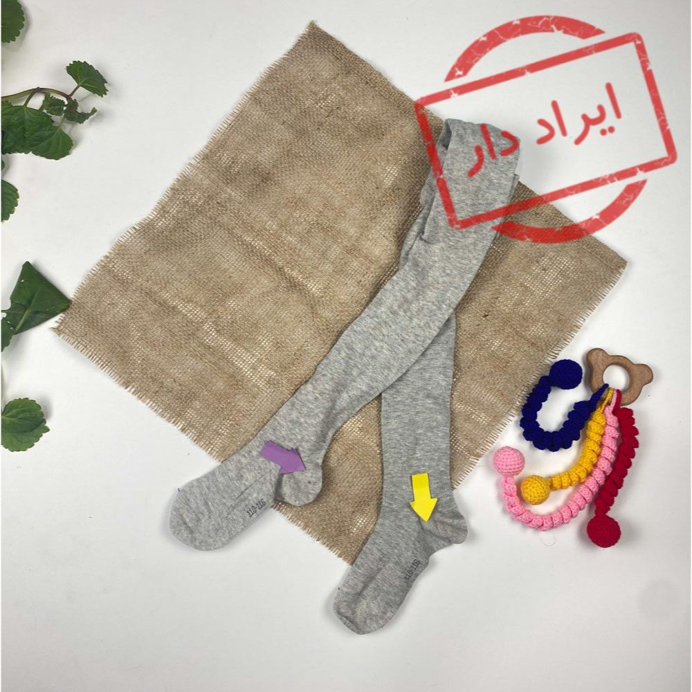 جوراب شلواری طوسی رنگ  - 4 تا 6 سال