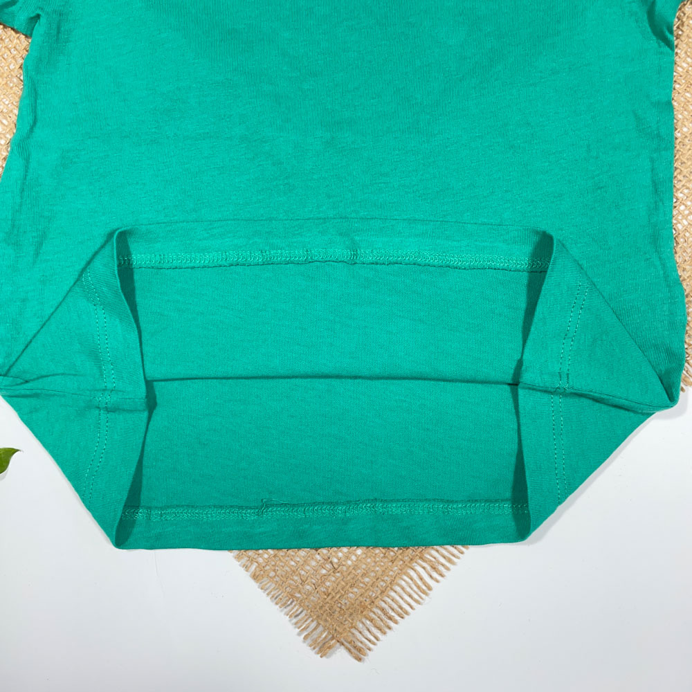 تیشرت نوزادی دخترانه آستین کوتاه برند لوپیلو طرح ساده سبز رنگ - 12 تا 24 ماه