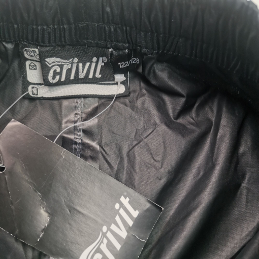 شلوار بارونی برند crivit طرح ساده ستاره مشکی رنگ