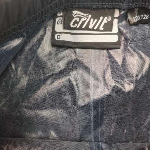 شلوار بارونی برند crivit طرح ساده جیب دار سرمه ای رنگ