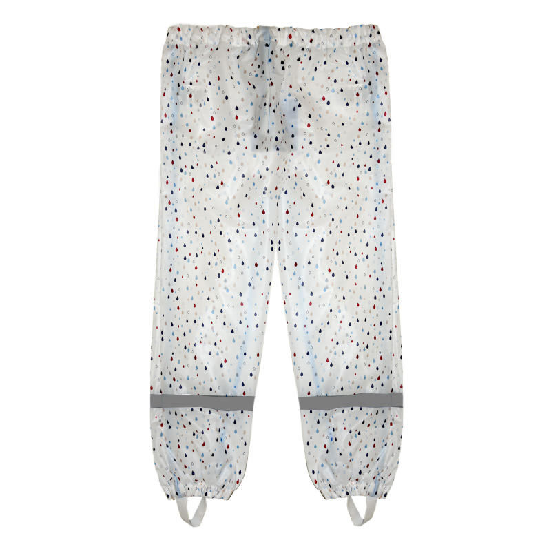 شلوار بارونی برند لوپیلو طرح قطره ساده سفید رنگ