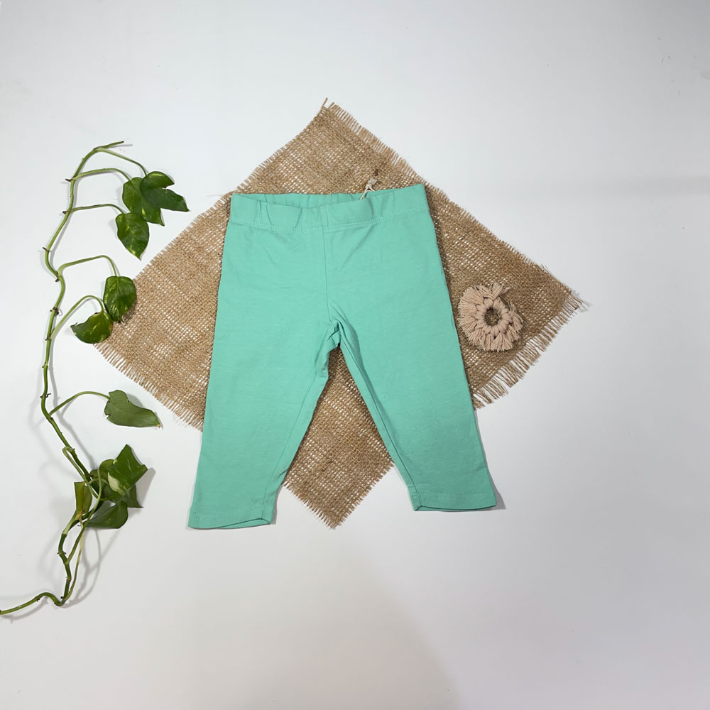 شلوار دخترانه راسته برند Alive طرح ساده سبز رنگ - 2 تا 3 سال