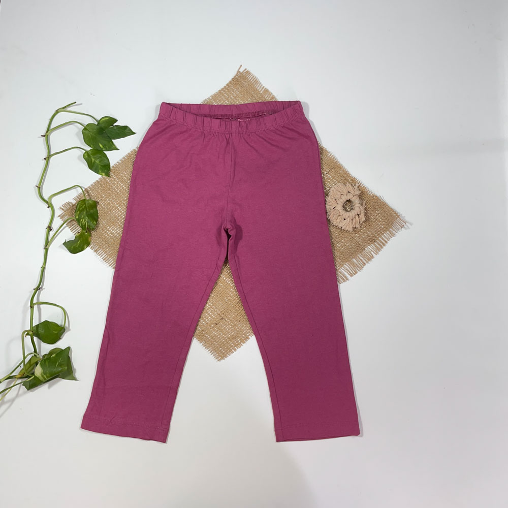 شلوار دخترانه راسته برند Iupilu طرح ساده صورتی رنگ - 2 تا 4 سال