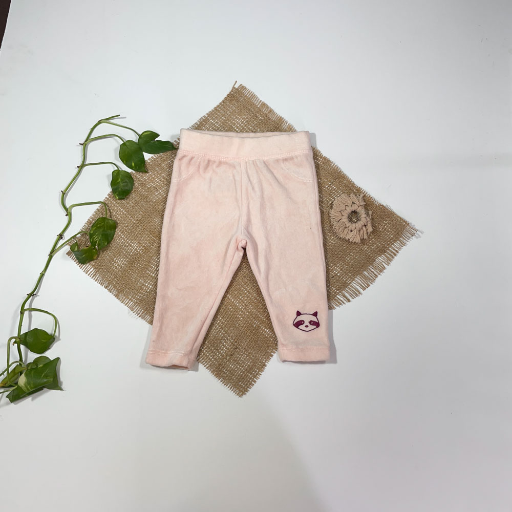 شلوار نوزادی دخترانه راسته برند Iupilu طرح پاندا کرمی رنگ - 3 تا 6 ماه