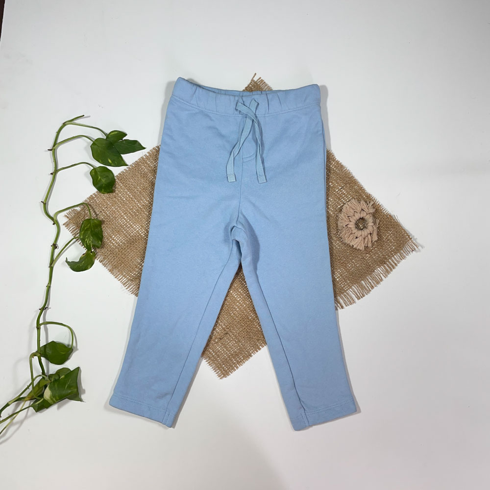 شلوار نوزادی دخترانه راسته برند Iupilu طرح ساده ابی روشن رنگ - 12 تا 24 ماه