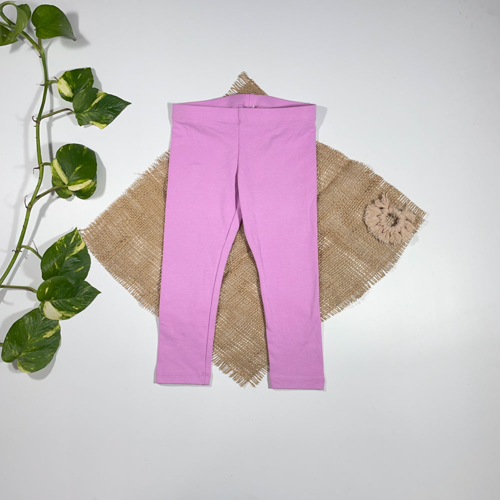 شلوار نوزادی دخترانه راسته برند L and d طرح ساده صورتی کم رنگ - 12 تا 24 ماه