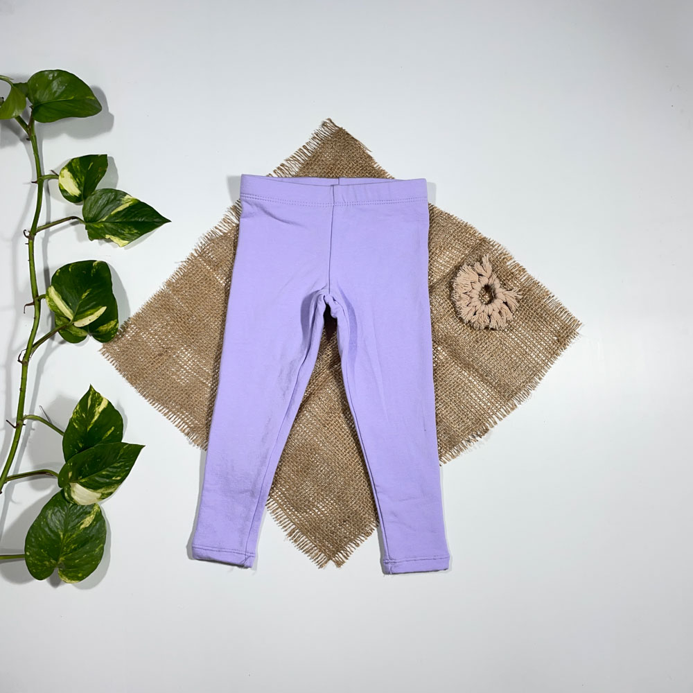 شلوار دخترانه راسته برند L and D طرح ساده - 2 سال