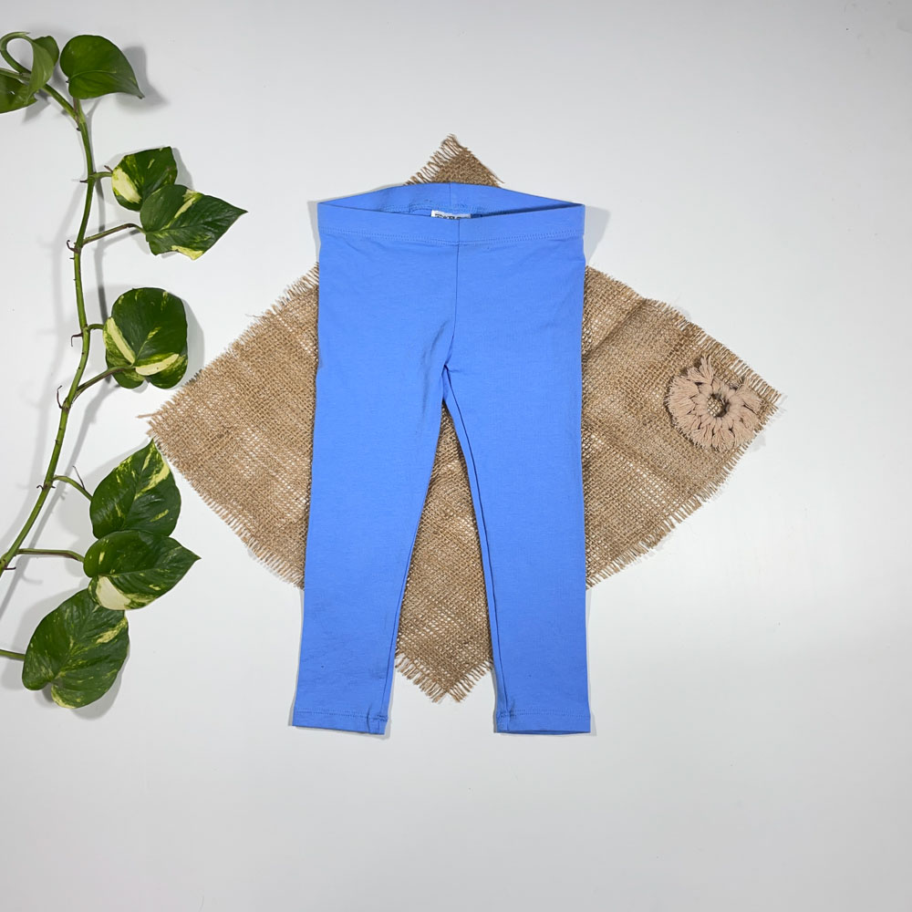 شلوار نوزادی راسته برند L and D طرح ساده ابی رنگ - 12 تا 24 ماه