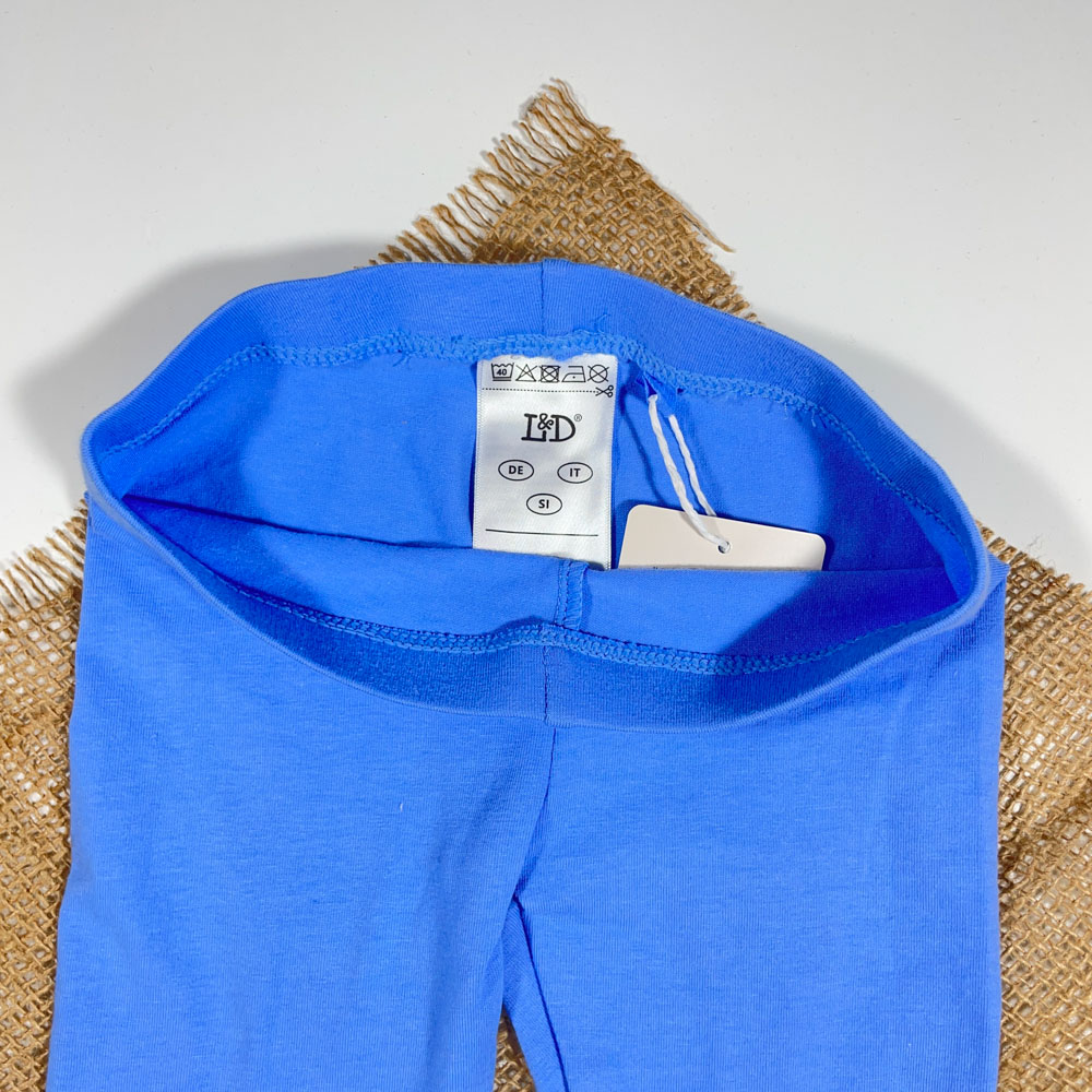 شلوار نوزادی راسته برند L and D طرح ساده ابی رنگ - 12 تا 24 ماه