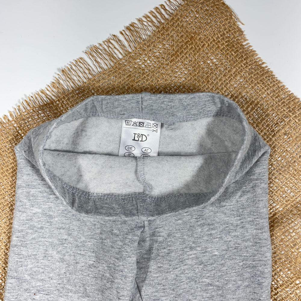 شلوار راسته برند L and D طرح ساده طوسی رنگ - 2 سال