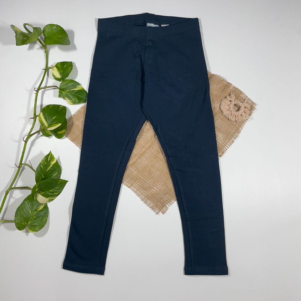 شلوار پسرانه راسته برند Papers طرح ساده سرمه آی رنگ