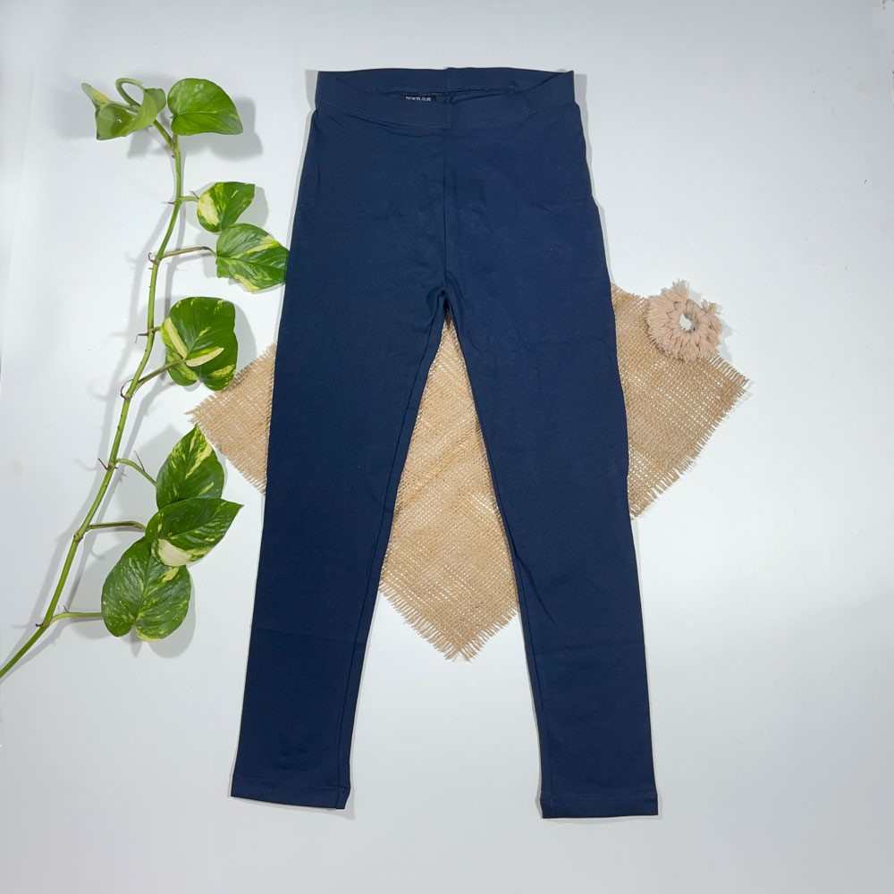 شلوار راسته برند Pappets طرح ساده سرمه ای رنگ