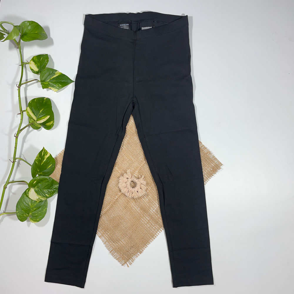 شلوار راسته برند Pappets طرح ساده مشکی رنگ - 10 تا 12 سال