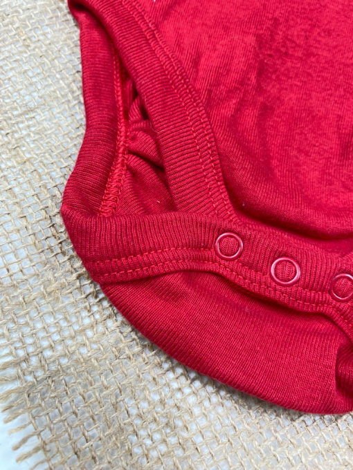 ست دو عددی بادی نوزادی آستین بلند برند لوپیلو طرح کریسمسی و برف سرمه ای رنگ - Image 4