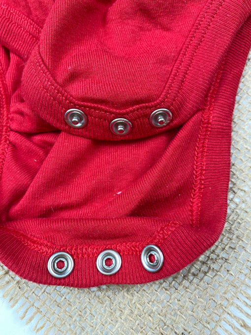 ست دو عددی بادی نوزادی آستین بلند برند لوپیلو طرح کریسمسی و برف سرمه ای رنگ - Image 8