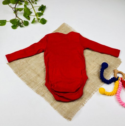 ست دو عددی بادی نوزادی آستین بلند برند لوپیلو طرح کریسمسی و برف سرمه ای رنگ - Image 9