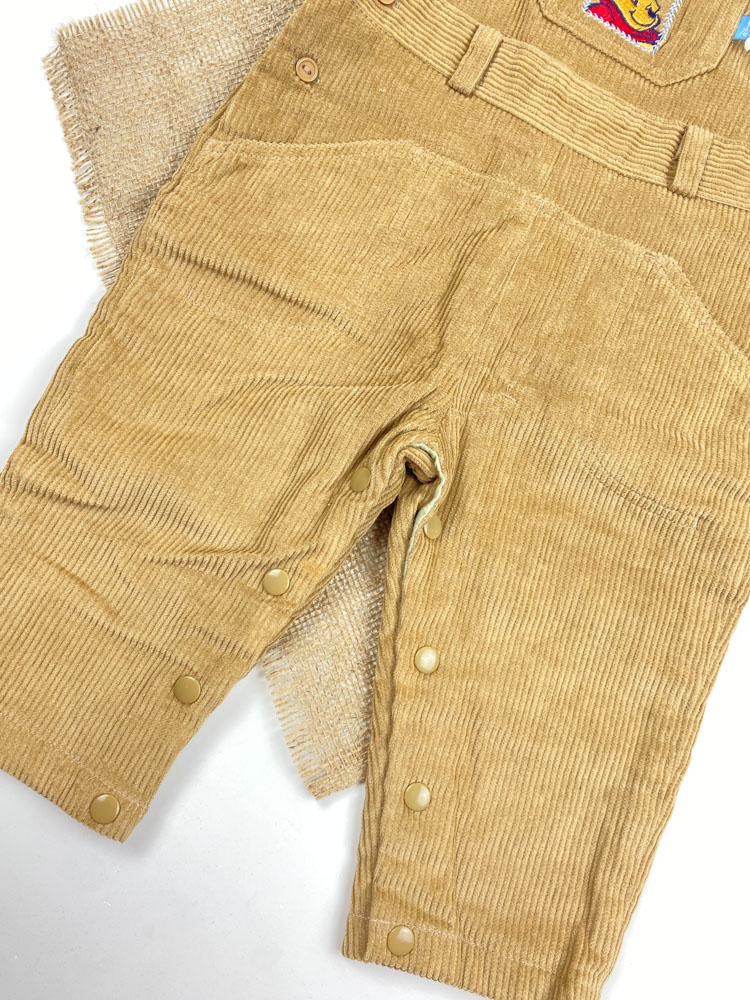 بیلر نوزادی پسرانه برند Disney طرح آستر دار مخمل کبریتی بژ رنگ - 12 تا 18 ماه