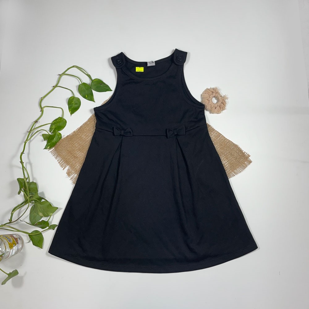 بلوز دامنی دخترانه آستین کوتاه طرح پاپیونی مشکلی رنگ - 4 تا 6 سال