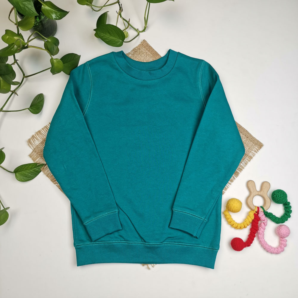 بلوز توکرکی آستین بلند برند Tu سبز کله غازی رنگ - 7 سال