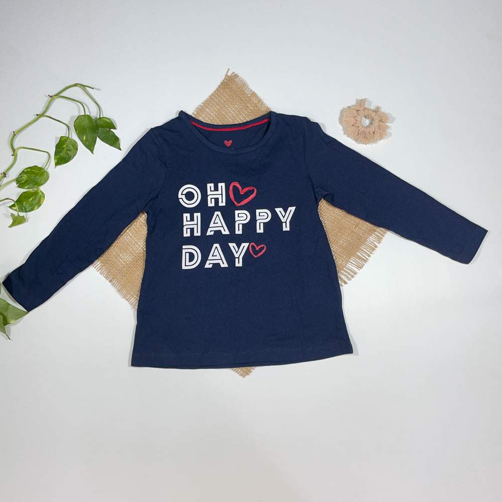 بلوز پسرانه آستین بلند برند لوپیلو نوشته انگلیسی سرمه ای رنگ - 2 تا 4 سال