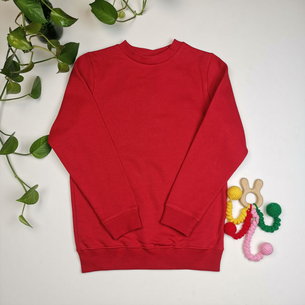 بلوز توکرکی آستین بلند برند Tu قرمز رنگ - 8 سال