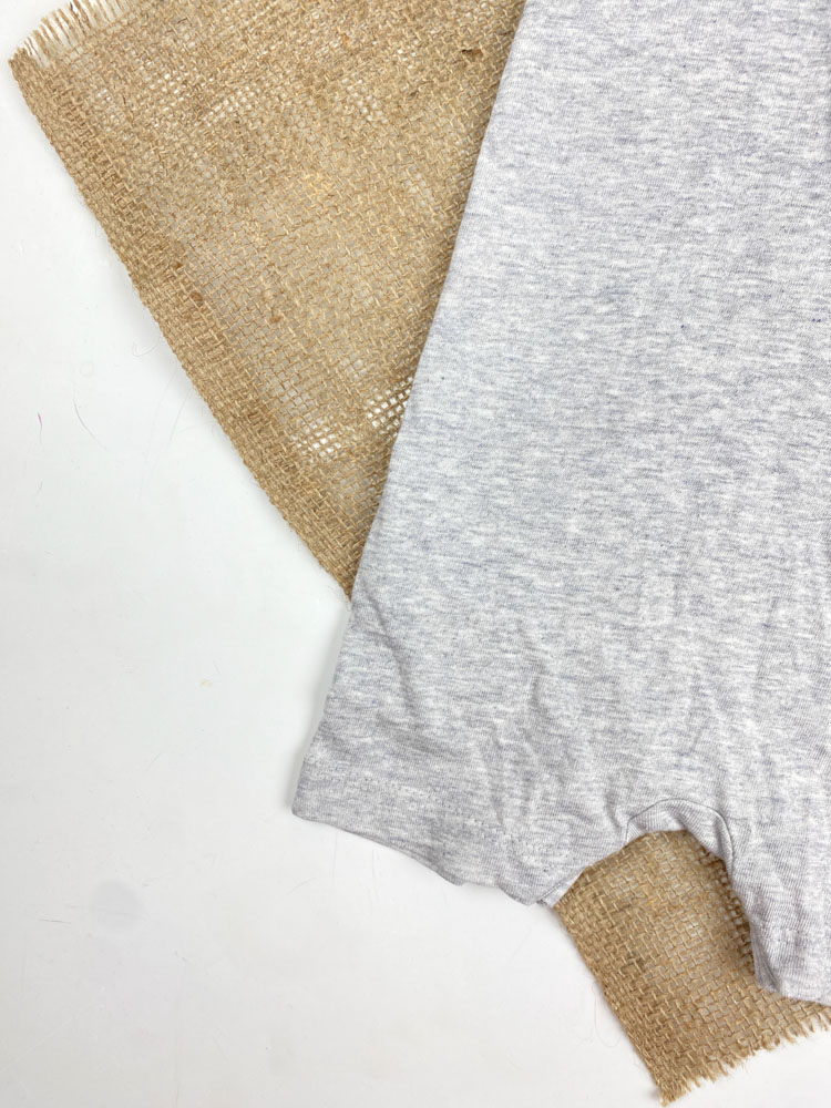 رامپر نوزادی آستین کوتاه برند لوپیلو طرح ساده یقه گرد دودکمه ای طوسی کمرنگ - 2 تا 4 ماه