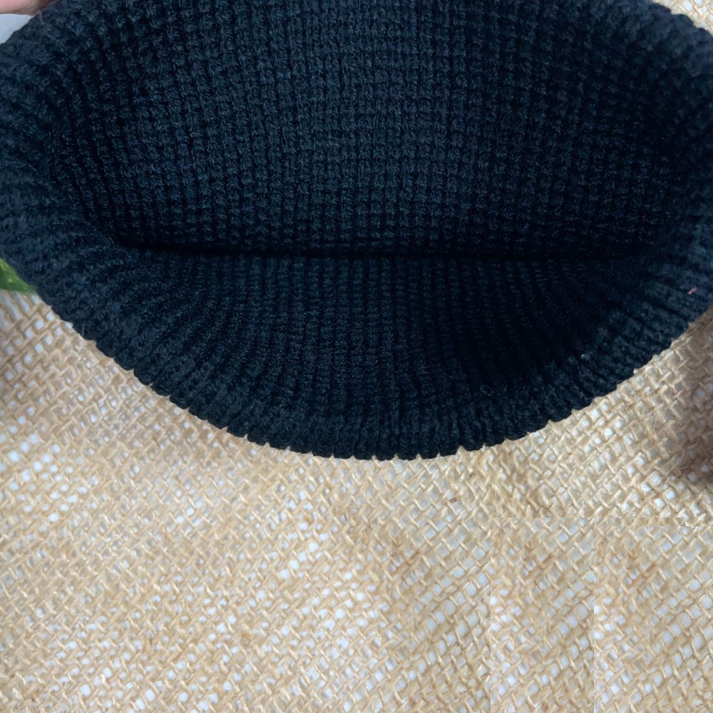 کلاه طرح ساده مشکی رنگ - فری سایز