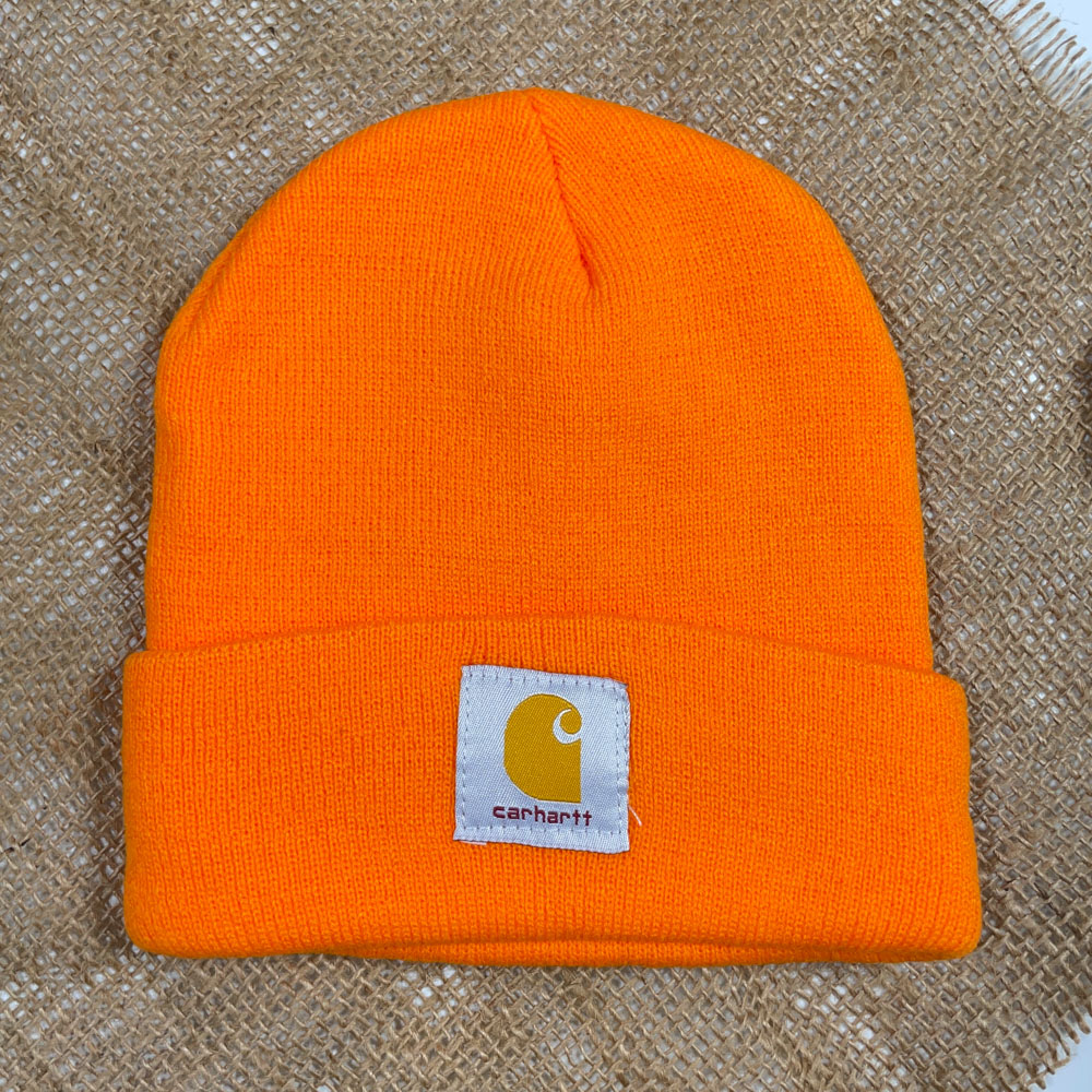 کلاه برند Car hart طرح جلو مارک نارنجی رنگ - فری سایز
