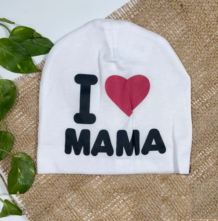 کلاه نوزادی طرح جلو طرح دار سفید رنگ - 0 تا 3 ماه