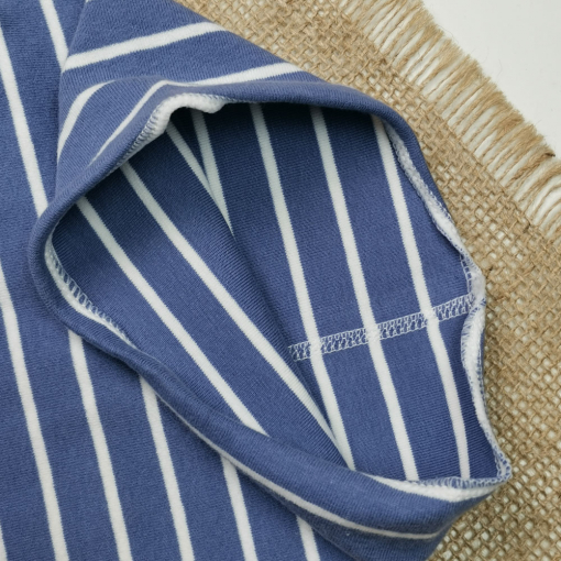 شال طرح راه راه نیلی رنگ - فری سایز