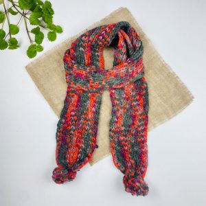 تخفیف یلدایی _ شال گردن برند A.co طرح شال گردنی بلند رنگی رنگی رنگی رنگی رنگ - فری سایز