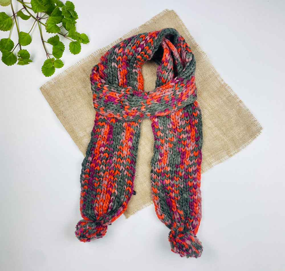 تخفیف یلدایی _ شال گردن برند A.co طرح شال گردنی بلند رنگی رنگی رنگی رنگی رنگ - فری سایز