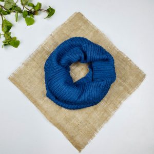 تخفیف یلدایی _ شال رینگی طرح مدل بافت ریز دور گردنی آبی سبز رنگ - فری سایز