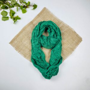 تخفیف یلدایی _ شال رینگی طرح ریز بافت مدل گردنی رینگی کله غازی رنگ - فری سایز