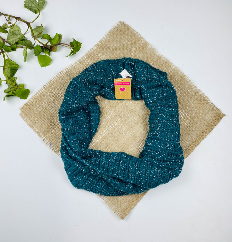 تخفیف یلدایی _ شال رینگی طرح مدل رینگی دور گردنی کله غازی رنگ - فری سایز