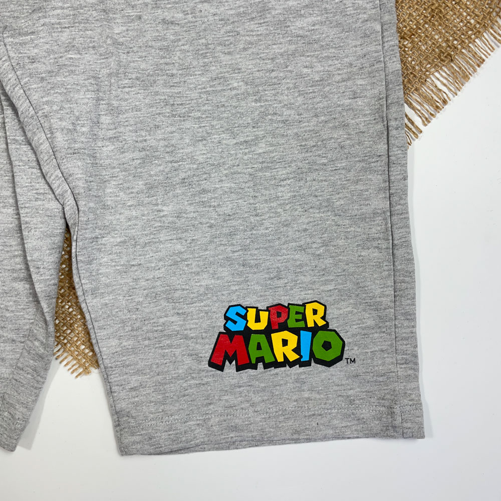 شلوارک کمر کش طوسی روشن رنگ - 8 تا 10 سال