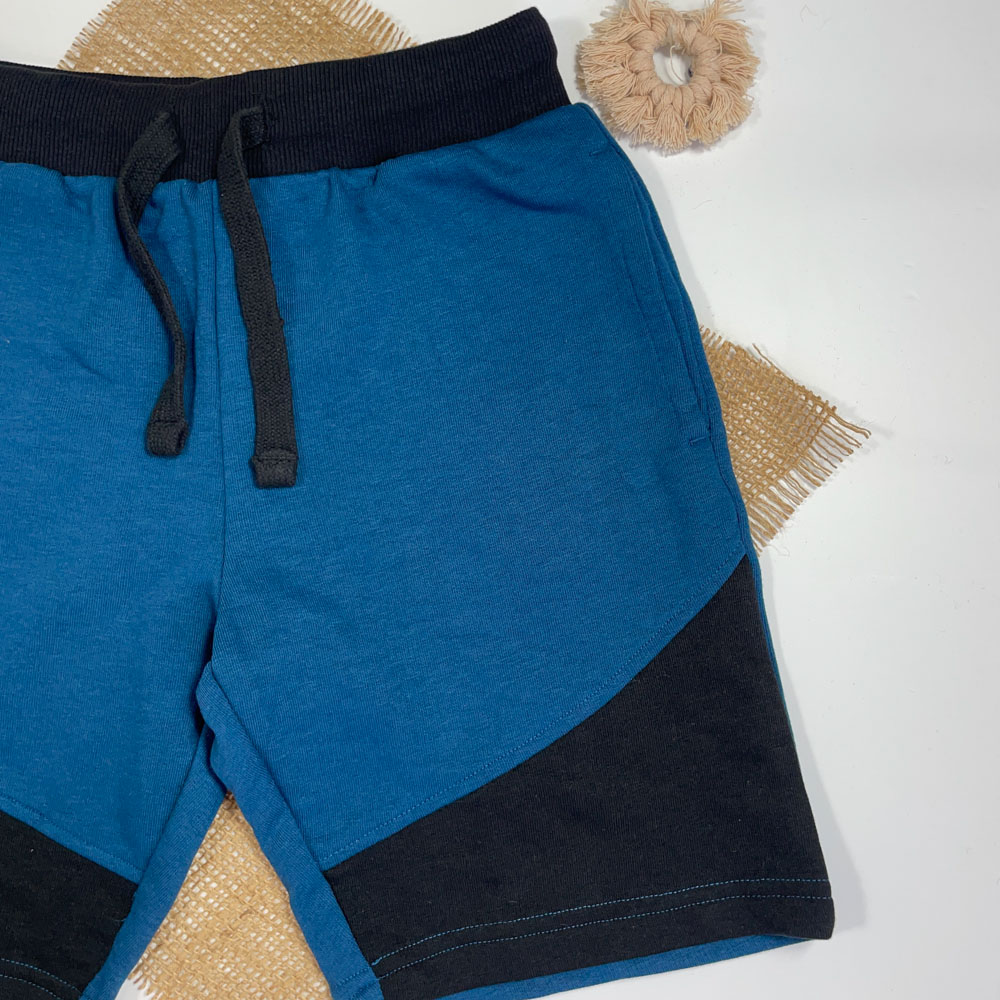 شلوارک پسرانه برند Papparts طرح جیب دار کمرکش سرمه ای رنگ - 8 تا 10 سال