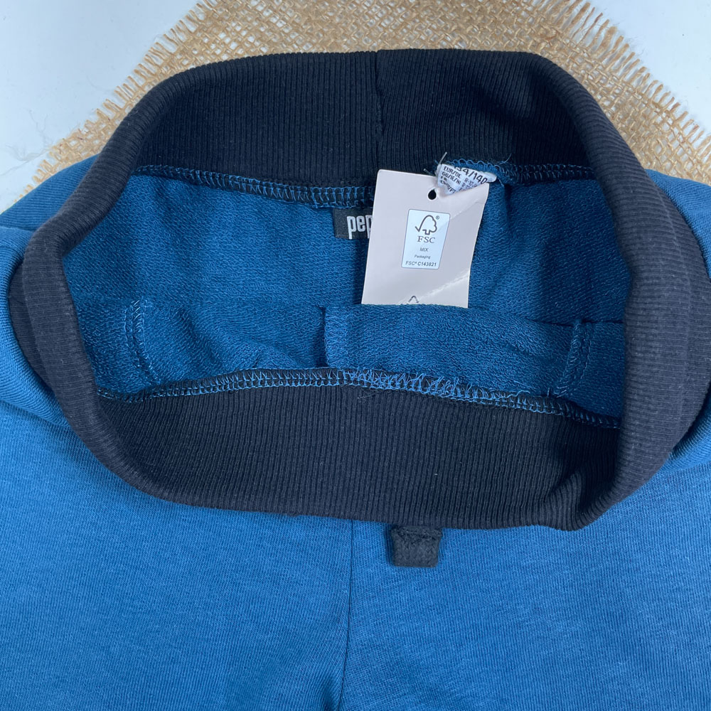 شلوارک پسرانه برند Papparts طرح جیب دار کمرکش سرمه ای رنگ - 8 تا 10 سال