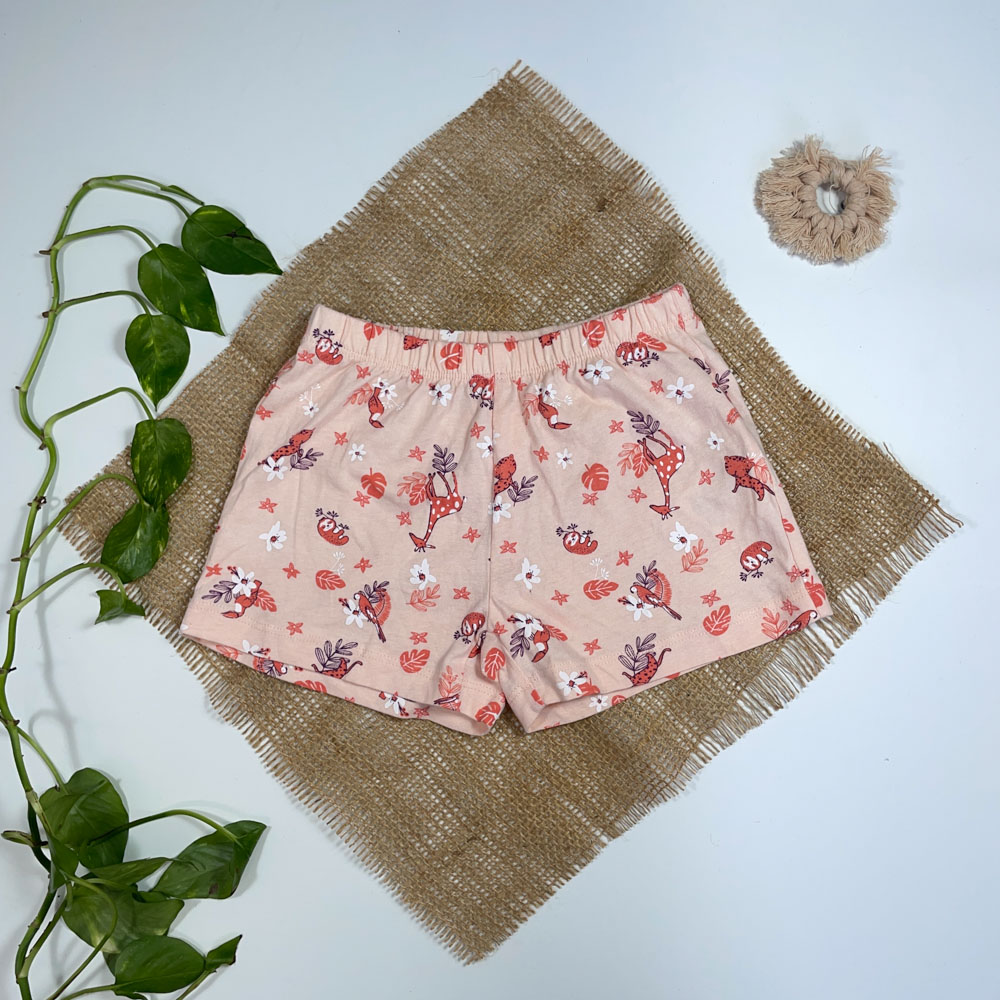 شلوارک دخترانه برند Iupilu کمر کش کلفتی رنگ - 2 تا 4 سال