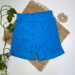 شلوارک پسرانه برند Iupilu طرح پشت جیب دار کمر کش ابی رنگ - 4 تا 6 سال