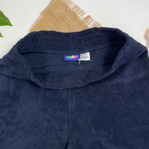 شلوارک پسرانه برند Iupilu طرح پشت جیب دار کمر کش سرمه ای رنگ