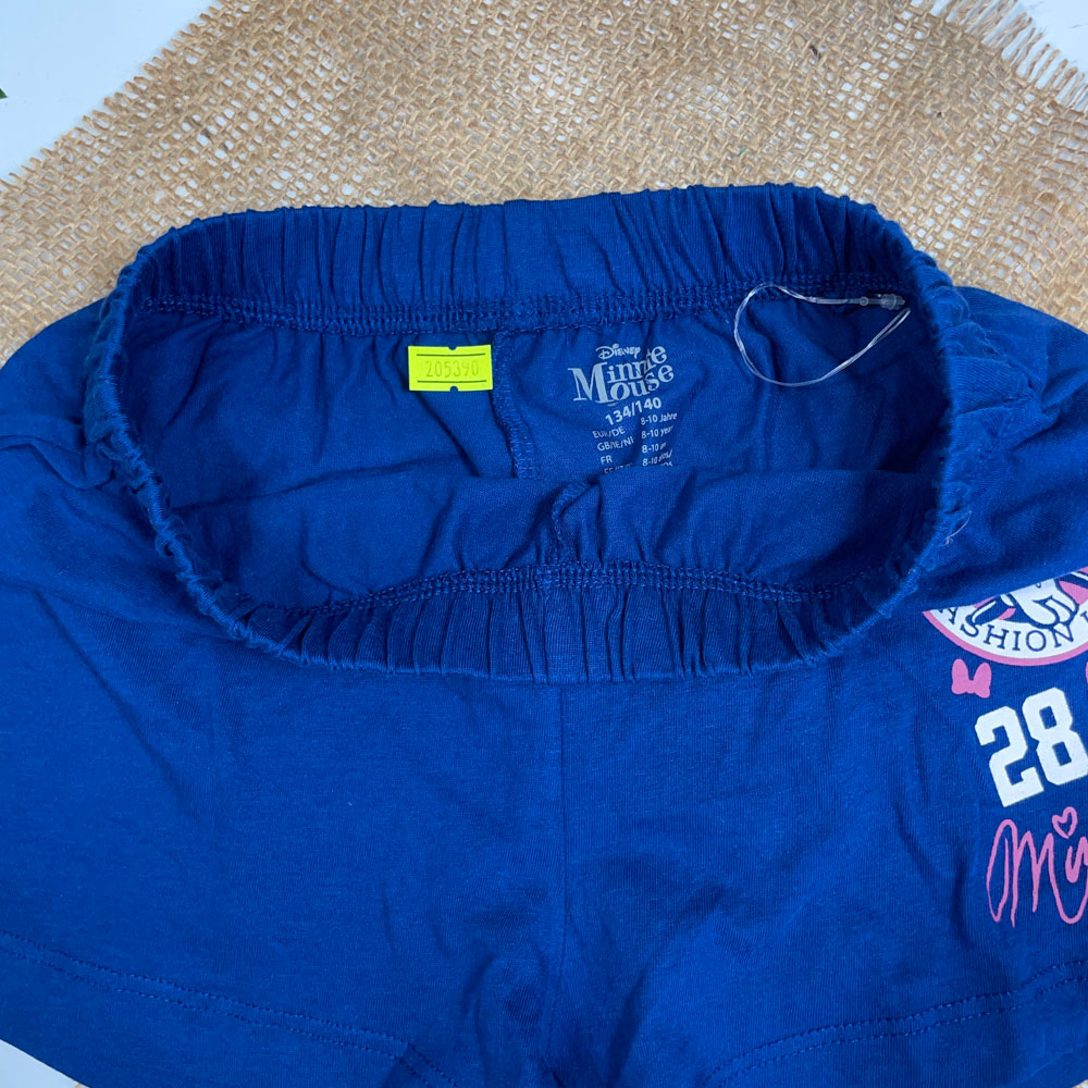 شلوارک پسرانه برند Minnie Ouse کمر کش سرمه ای رنگ