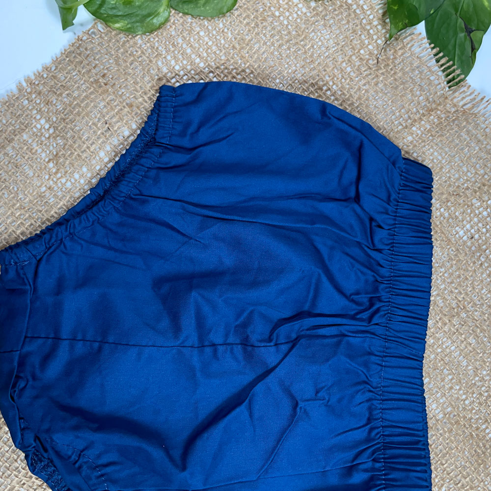 مایو پسرانه طرح ساده سرمه ای رنگ - 6 تا 8 سال