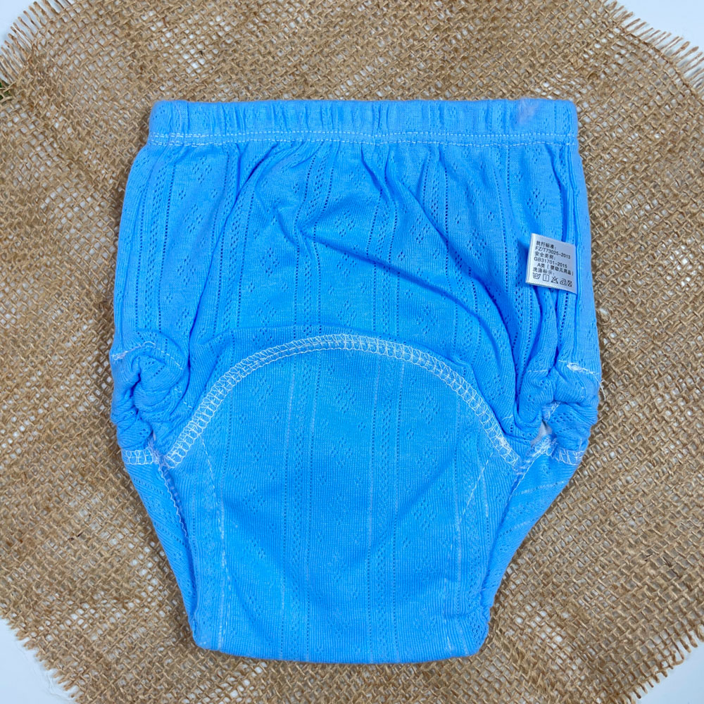 شورت پسرانه طرح ساده ابی رنگ - 2 سال