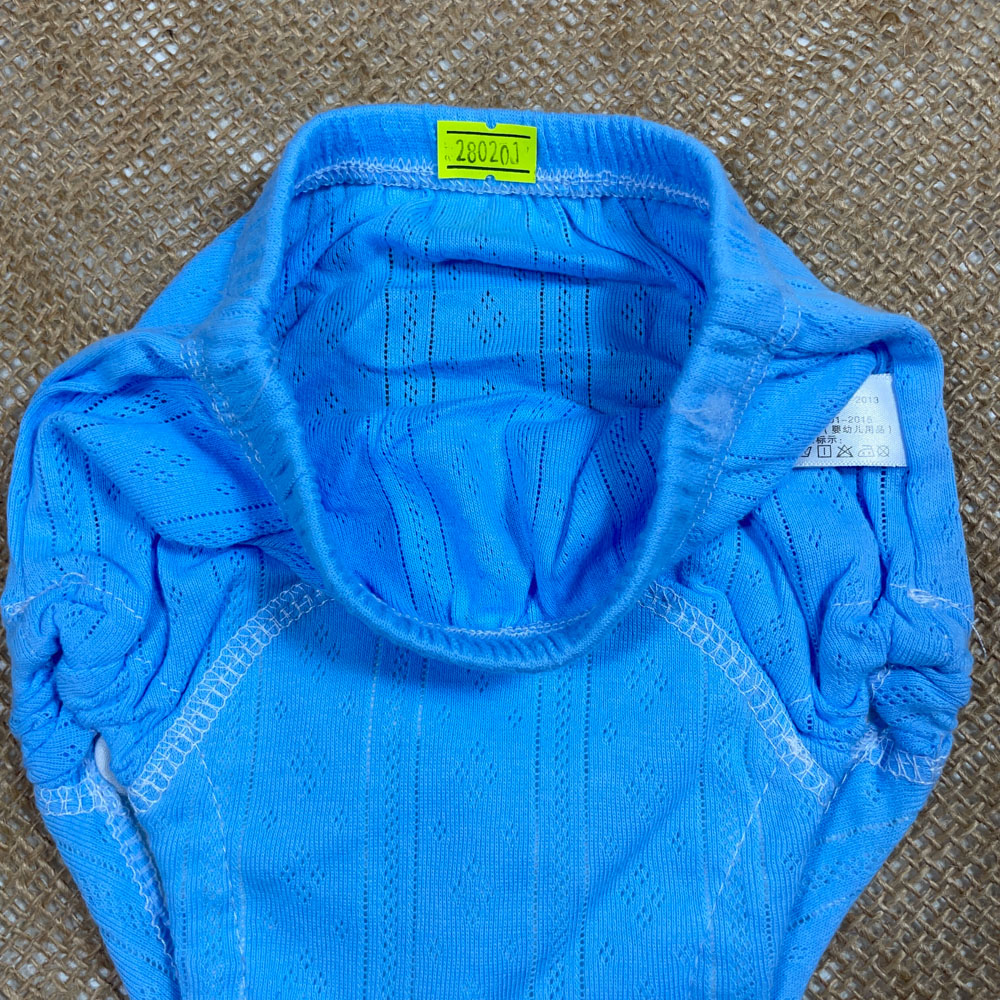 شورت پسرانه طرح ساده ابی رنگ - 2 سال