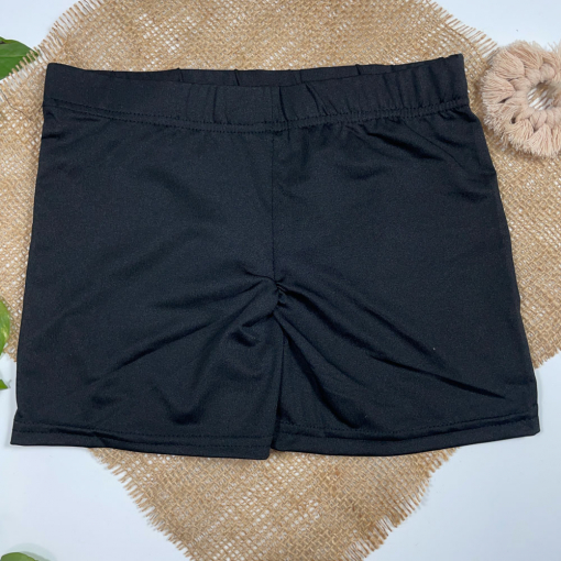 شورت پسرانه آستین لنگه دار طرح ساده مشکی رنگ - 6 تا 8 سال